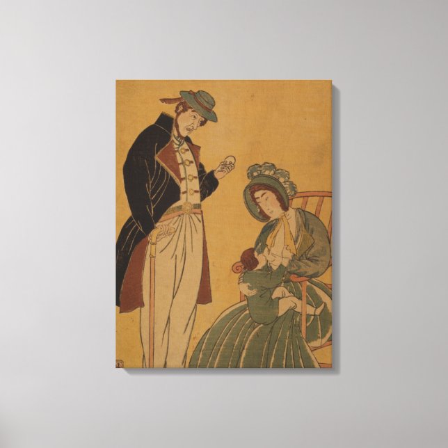 Toile Image de la famille américaine d'avant les années  (Recto)