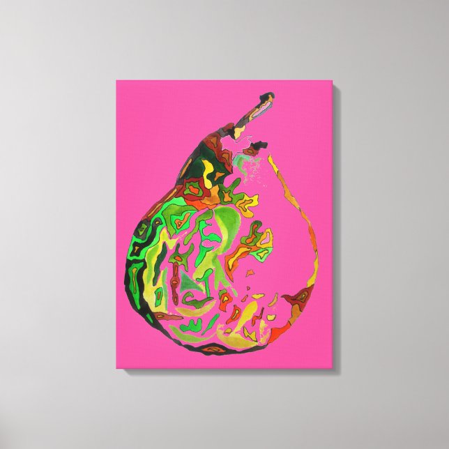 Toile Image de l'art de l'aquarelle de la pop art aux fr (Recto)