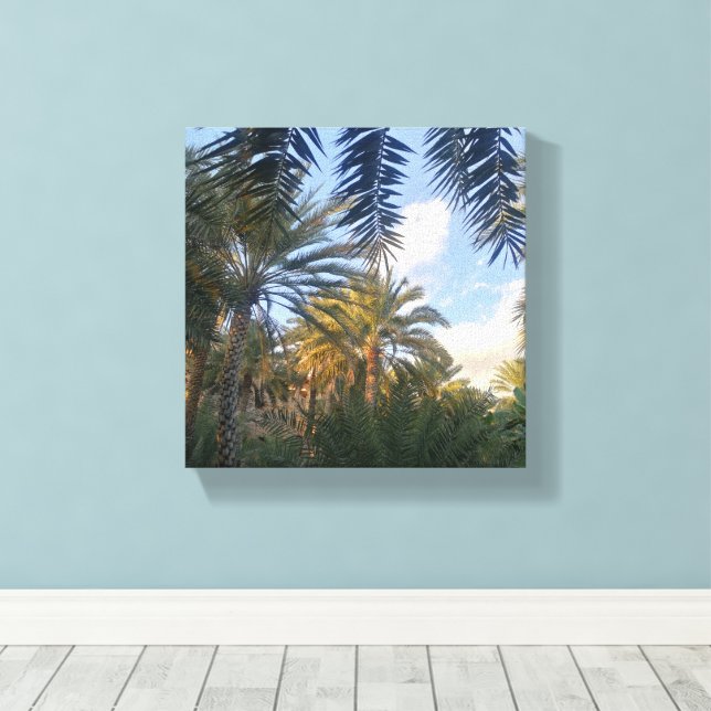 Toile image de palmier  (Insitu (Plancher de Bois))