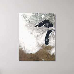 Toile image de Vrai-couleur de neige