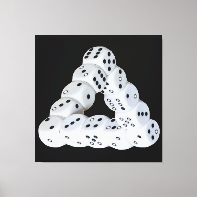 Toile Image optique Dice Stretched Canvas (Recto)