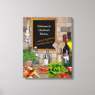 Toile Image personnalisable pour votre cuisine