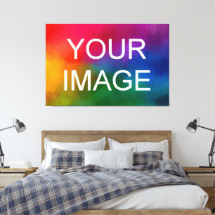 Toile Image personnalisée Photo Logo HQ Budget Large
