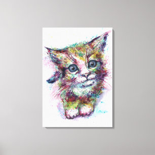 Toile Imaginaire abstrait de chat