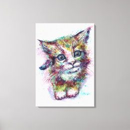 Toile Imaginaire abstrait de chats