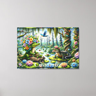 Toile Imaginaire alligator marécage Thunder_Cove