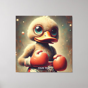 Toile Imaginaire Cute Canard Gants de boxe