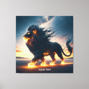 Toile Imaginaire feu doux du désert du Lion