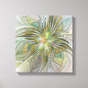 Toile Imaginaire Floral Fleur Art Fractal Moderne Avec O