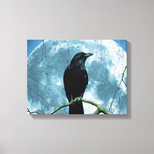 Toile Imaginaire gothique nocturne de Crow Raven Moon