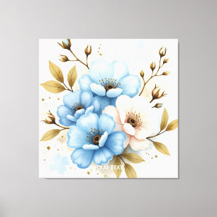 Toile Imaginaire mignon Pastel Aquarelle Fleurs