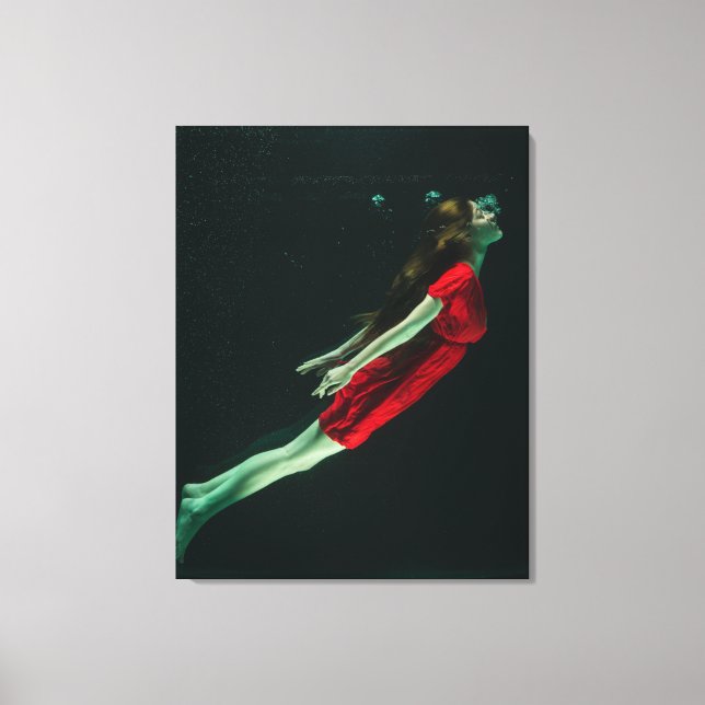 Toile Imaginaire photographique pour filles nageant sous (Recto)