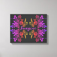 Imaginez les fleurs Roses Abstraits mots d'inspira