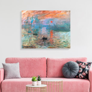 Toile Impression, lever du soleil CLAUDE MONET
