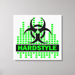 Toile impressionnante de biohazard de Hardstyle