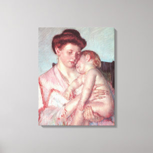Toile Impressionnisme vintage, bébé endormi par Mary Cas