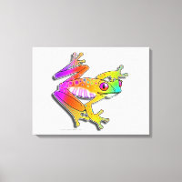 IMPRIMANTE CANVAS 18"X24" - FROG POP ART