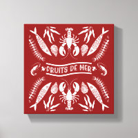 Imprimantes Art Décor Fruits De Mer