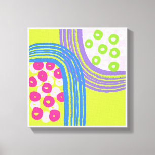 Toile Imprimantes d'art simple et vert