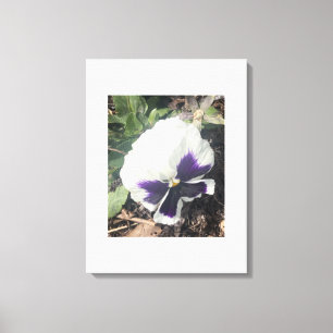 Toile imprimé floral blanc grisâtre pour une journée