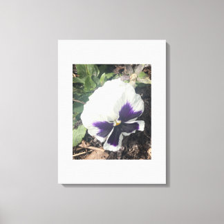 Toile imprimé floral blanc grisâtre pour une journée