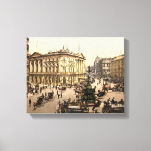 Toile Imprimé vintage à Londres, Piccadilly Circus c1905
