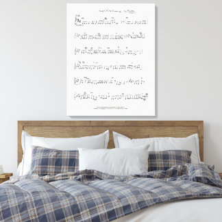 Toile Imprimée de la Partition de Keep Of The Prom