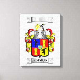 Toile imprimée sur cadre Hoffmann Nom de famille e