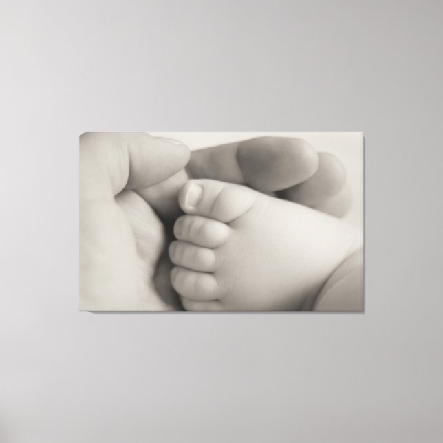 Toile Imprimer - Nouveau né Arrivée ou Personnaliser (Recto)