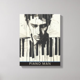 TOILE IMPRIMER PIANO MAN CANVAS