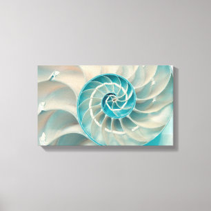 Toile Imprimer-Séquence de Fibonacci dans la natur