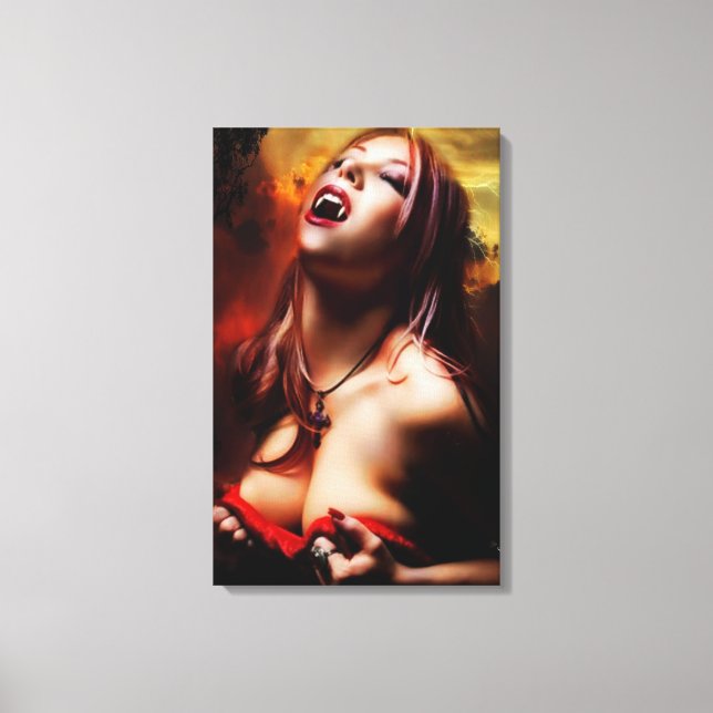 Toile Imprimer Vampire Lady Canvas (Recto)