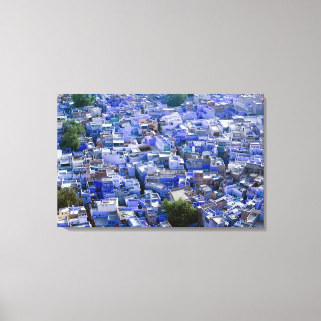 Toile INDE, Rajasthan, Jodhpur : Ville bleue de Jodhpur (Recto)