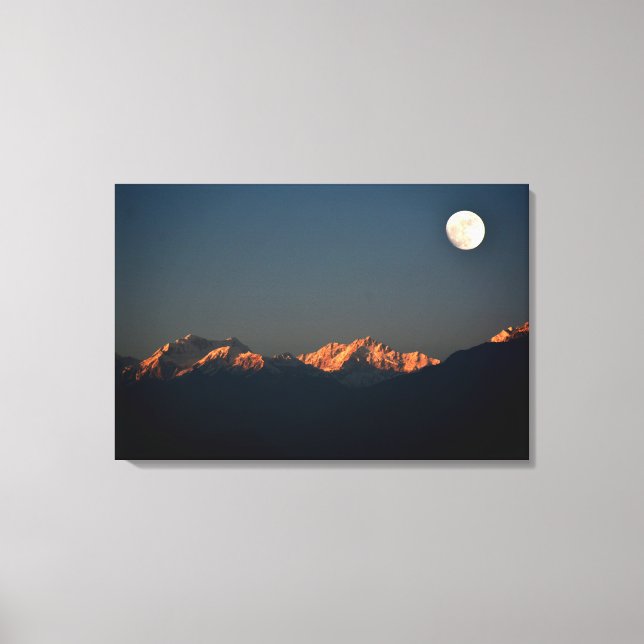 Toile India - Sikkim, Pelling sunset (Recto)