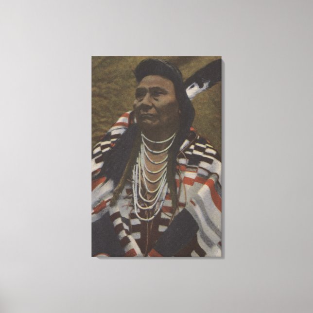 Toile Indiens du Nord-Ouest - Chef Joseph du Nez (Recto)