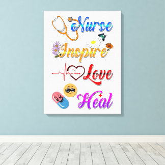 Toile Infirmière Galerie Inspirer Amour Guérir Med Théra