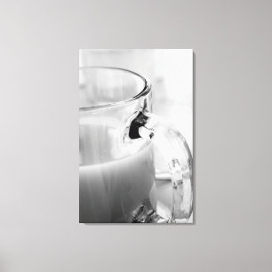 Toile Infrarouge, noir et blanc,tasse, verre, café,