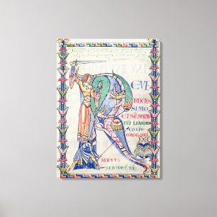 Toile Initiale 'R de Historiated