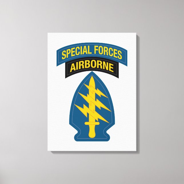 Toile Insigne des forces spéciales - Onglet aéroporté (Recto)