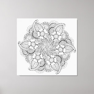 Toile Inspiré autour de l'élément 6