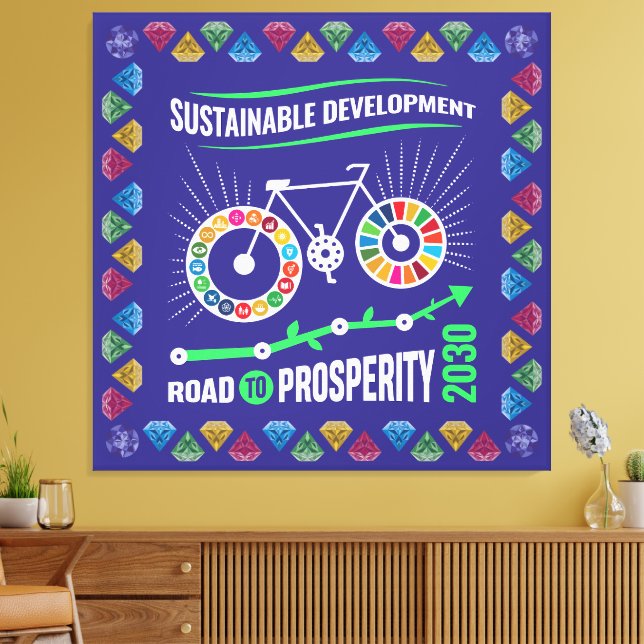 Toile Inspire Change & Sustainability Goals Elegant Art (Insitu(Salon))