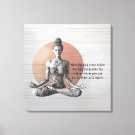 Toile Instructeur de méditation Yoga Reiki Master Lotus 
