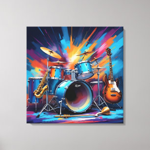 Toile Instruments de musique