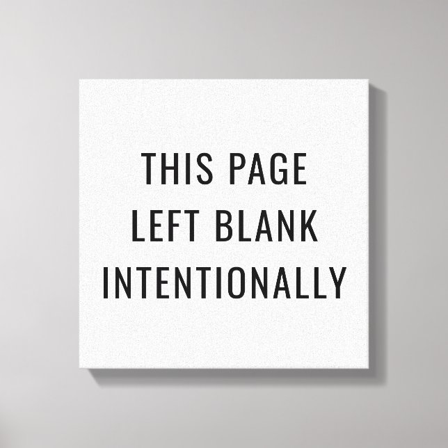 Toile intentionnellement (Recto)