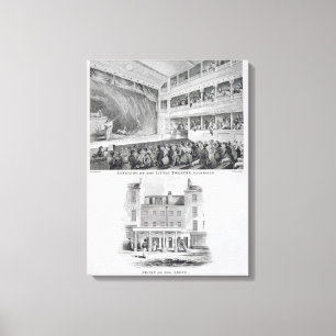 Toile Intérieur du petit théâtre, Haymarket dans Lond