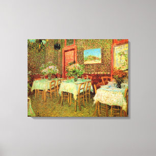 Toile Intérieur d'un restaurant par Vincent van Gogh