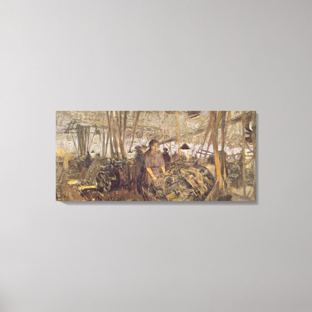 Toile Intérieur d'une usine de munitions (Recto)