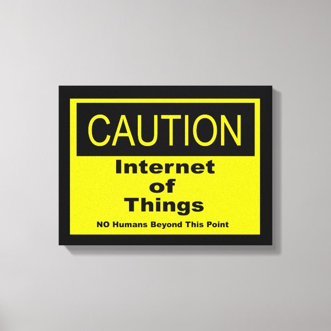 Toile Internet des objets IoT Avertissement Signal d'ave (Recto)
