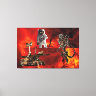 Toile "Into the Unknown : Cosmonaut dans le Cosmos