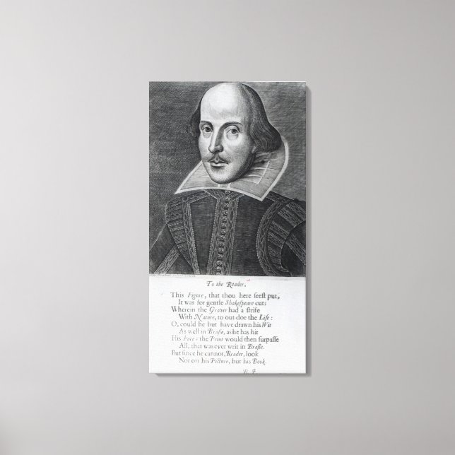 Toile Introduction, "M. William Shakespeares (Recto)